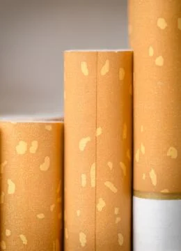 Brown filter cigarettes Stock Photos