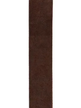 Brown fish pattern leather belt diagonal close up variant Stock Photos