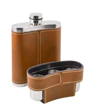 	The brown flask Stock Photos