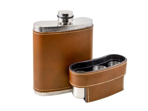 	The brown flask Stock Photos
