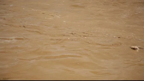 Brown Flowing Water 스톡 동영상 8649297