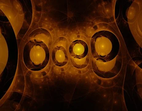 Brown fractal Stock Illustration