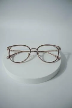 Brown frame in white background Stock Photos