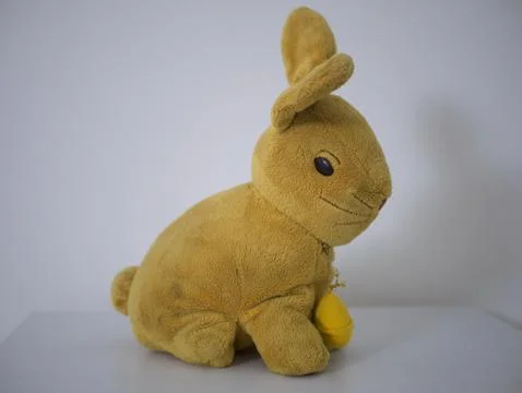 Brown funny rabbit Foto stock