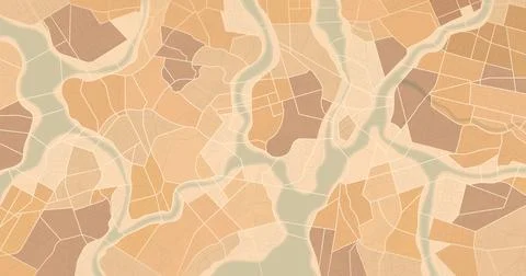 Brown geographic background for design overlay. Vector illustration. Stock Illustration