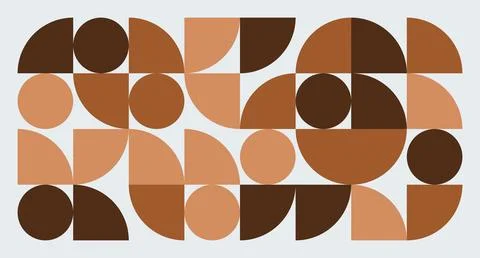 Brown Geometric Abstract Pattern Stock Illustration
