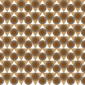 Brown geometric pattern Stock Illustration