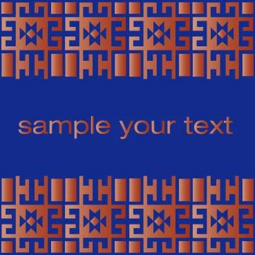 Brown geometric retro background Stock Illustration