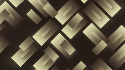 Brown geometric squares of various sizes move across the screen Stock Footage 229270601