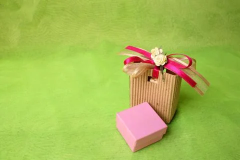 Brown Gift Bag Stock Photos