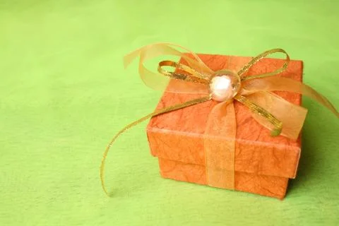 Brown Gift Box Foto stock