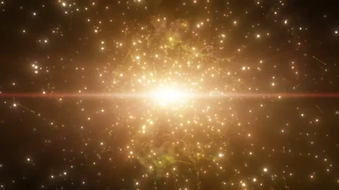 Brown gold dust particles explosion, Light ray beam effect. Stock Footage 192612723