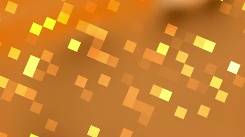 Brown gradient background with pixelate golden overlay Stock Footage 306445347