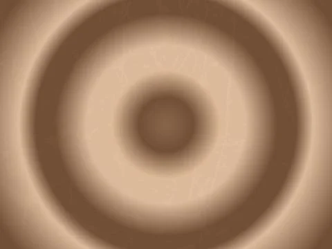 Brown gradient round background, concentric circles Stock Illustration