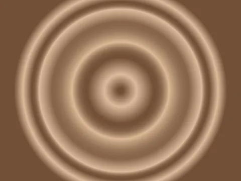 Brown gradient round background, concentric circles Иллюстрация