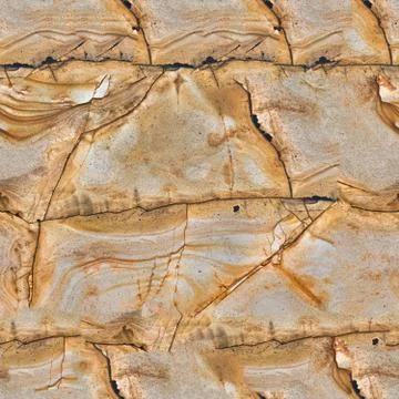 Brown granite texture pattern. Seamless square background, tile ready. Stock Photos