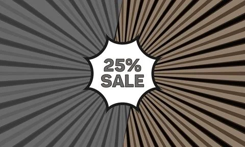 Brown gray comic style background sale twenty five percent off Stock Illustration