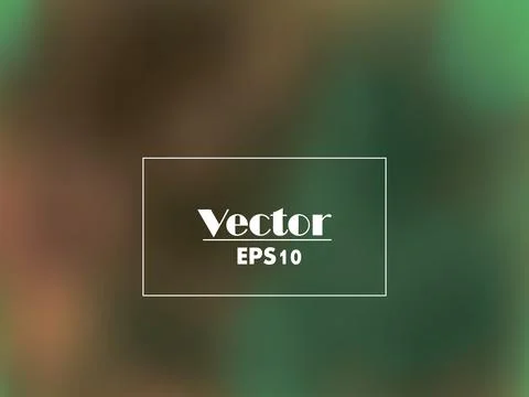 Brown-green blurred vector gradient digital vector background Stock Illustration