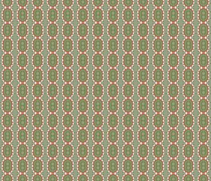 Brown green palette patterned wallpaper-style design in olive, green, white, red 스톡 일러스트