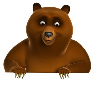 Brown grizzly bear 스톡 일러스트