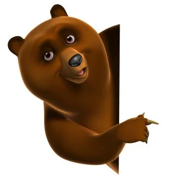 Brown grizzly bear Stock-Illustration