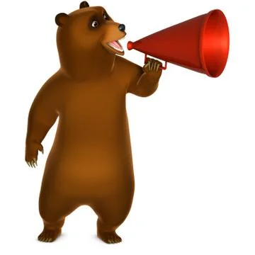 Brown grizzly bear Stock-Illustration