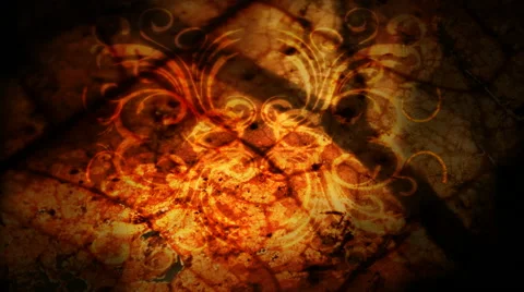 Brown Grunge Flourish Stock Footage 50758090