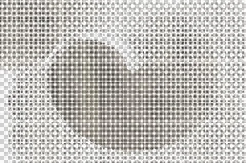 Brown Halftone Dot Texture Pattern with Transparent Background, Abstract Gr.. Stock Illustration