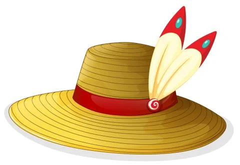A brown hat Illustrazione stock