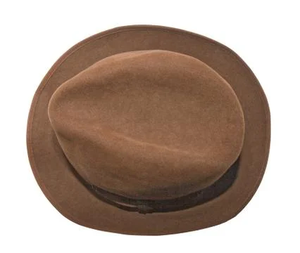 Brown hat, view from above Stock Photos