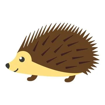 Brown hedgehog illustration Stock Illustration
