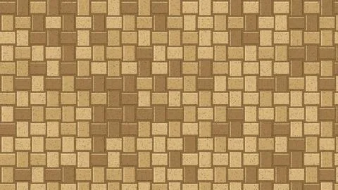 Brown herringbone brick pattern seamless texture background illustration Stock-Illustration