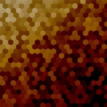 Brown hexagon background Stock-Illustration