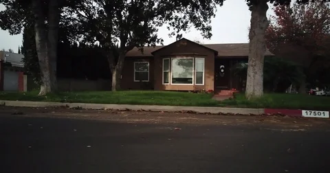 Brown House establishing Stock Footage 85330396