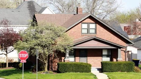 Brown house Stock Photos