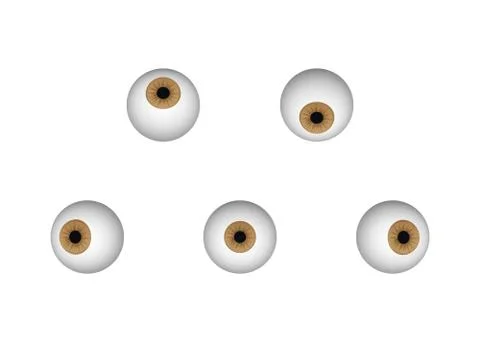 Brown human eye. Stock Illustration