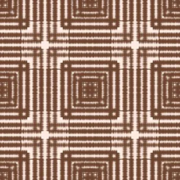 Brown Ikat Seamless Pattern イラスト素材
