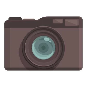 Brown image icon cartoon vector. Photo camera Illustrazione stock