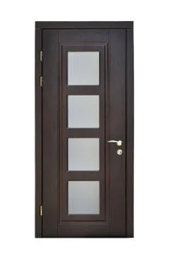 Brown interior door Stock Photos