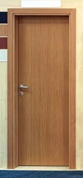 Brown interior door Stock Photos