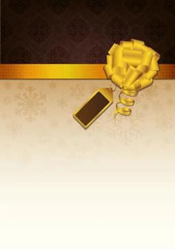 Brown invitation Stock Illustration