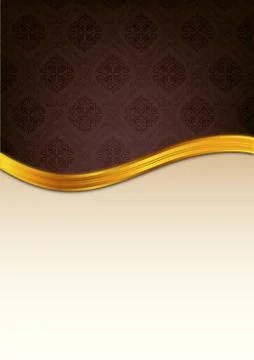 Brown invitation Stock Illustration