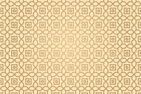 Brown Islamic pattern banner background. Vector illustration. Illustrazione stock