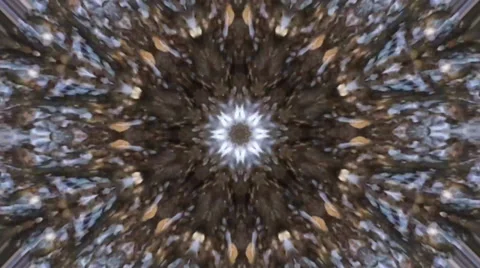 Brown Kaleidoscope Stock Footage 33922666