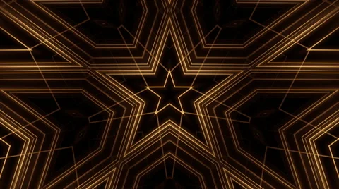 Brown kaleidoscope light, star, loop Stock Footage 50986699