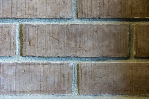 Brown King Size Brick Wall Texture - Masonry Background Foto stock