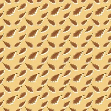 Brown leaf pattern Stock Illustration