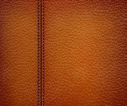 Brown leather background. vector illustration. Illustrazione stock