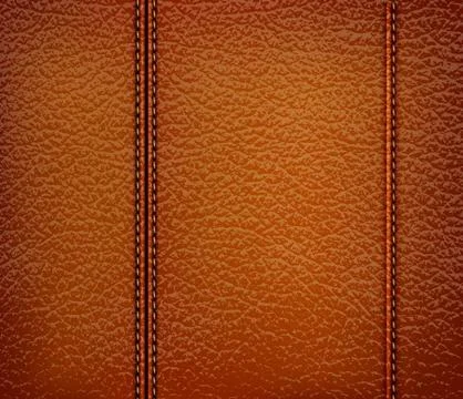 Brown leather background. vector illustration. Stock Illustration