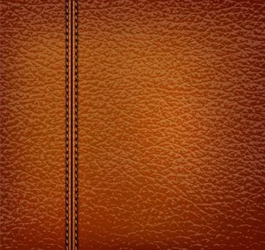 Brown leather background. vector illustration. Stock Illustration